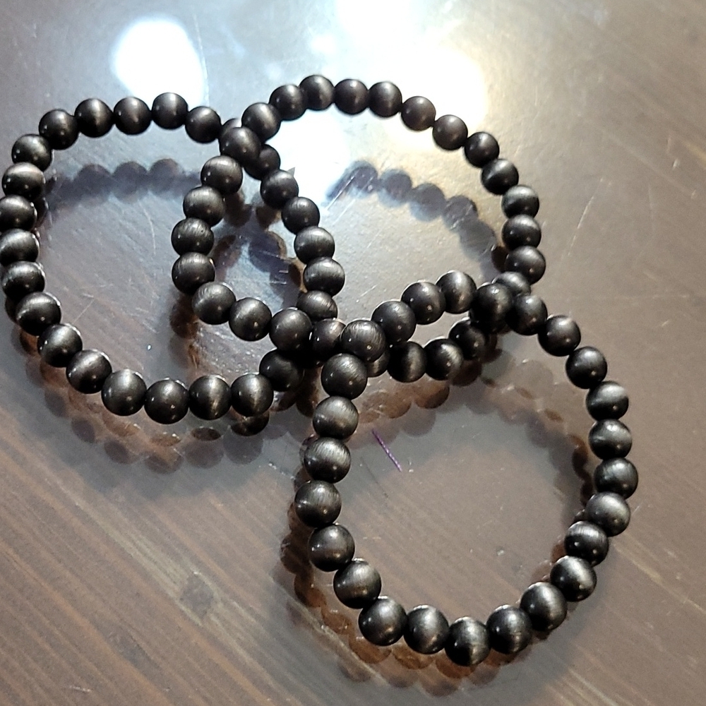 La Ti Da Handmade Creations Trio Beaded Stretchy 8" Bracelet Set